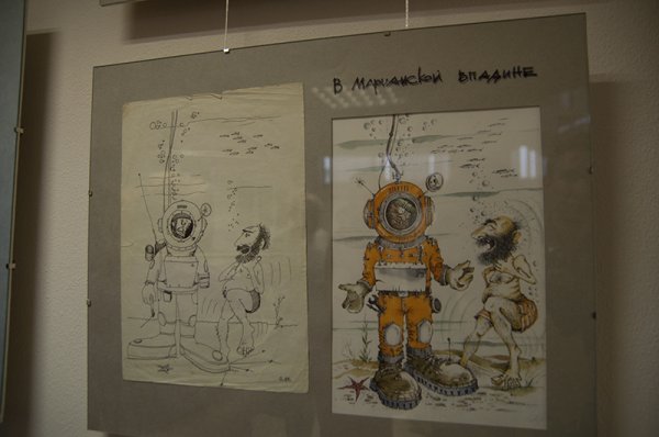 В Белгороде открылась выставка отца и сына Колегаевых «Колеграфика»