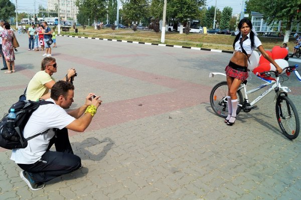 В Белгороде устроили велодевичик