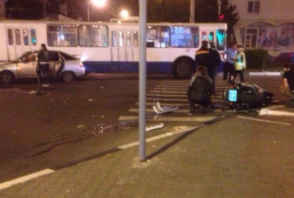 В Белгородской области невнимательный автомобилист слетел с моста, где вёлся ремонт
