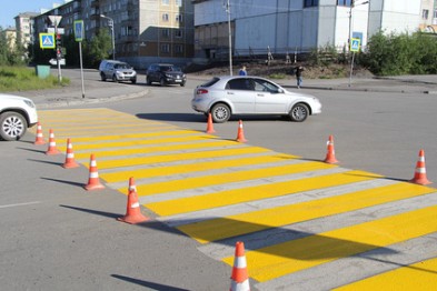 В Белгородской области с начала года появилось 250 жёлтых пешеходных переходов