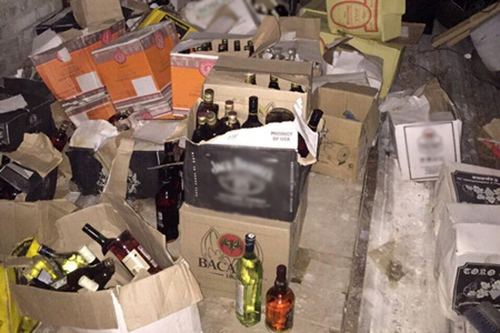 В Белгороде обнаружили склад контрафактного алкоголя