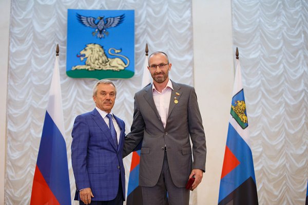 Волейболисту Сергею Тетюхину вручили высшую награду Белгородской области