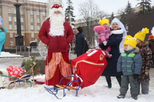 В Белгороде прошёл парад детских санок. Фоторепортаж