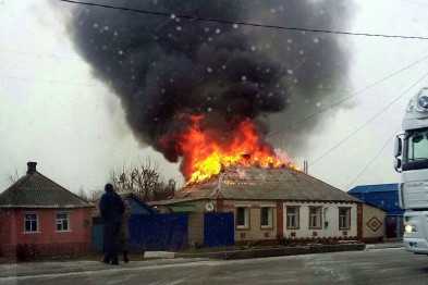 В Белгороде на Корочанской загорелся частный дом