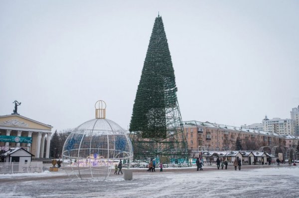 В Белгороде рабочая неделя началась с демонтажа главной городской ёлки
