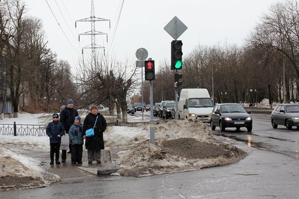 «Ну, мне же зелёный!». Полицейские учат белгородцев переходить дорогу