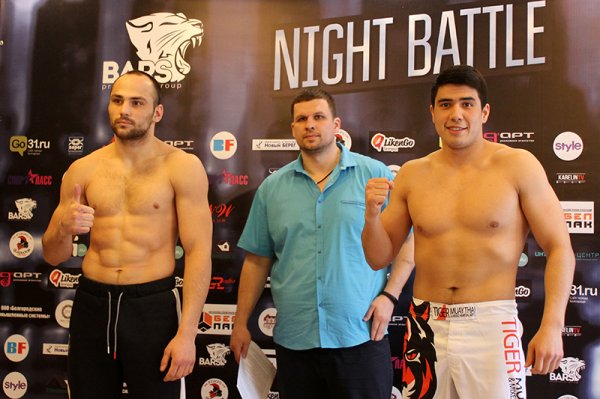 В Белгороде взвесили бойцов турнира Bars Night Battle