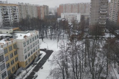 В Белгороде выпал снег