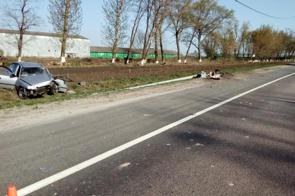 Уснувший за рулем курянин устроил ДТП под Белгородом